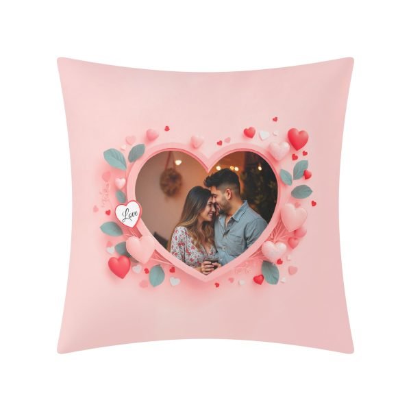 Customizable Pillow with Romantic Design