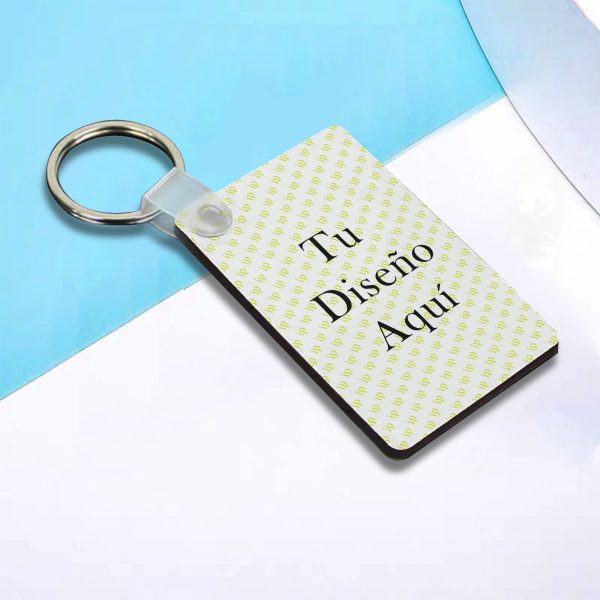 Universal MDF Keychain Rectangle Bags Chain Car Chain