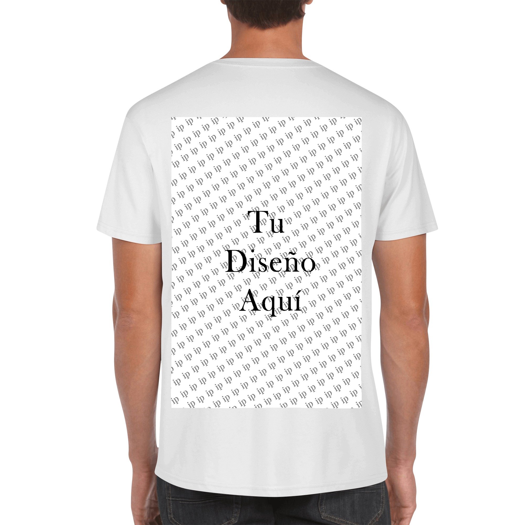 Men’s Cotton Front & Back Printing T-Shirt