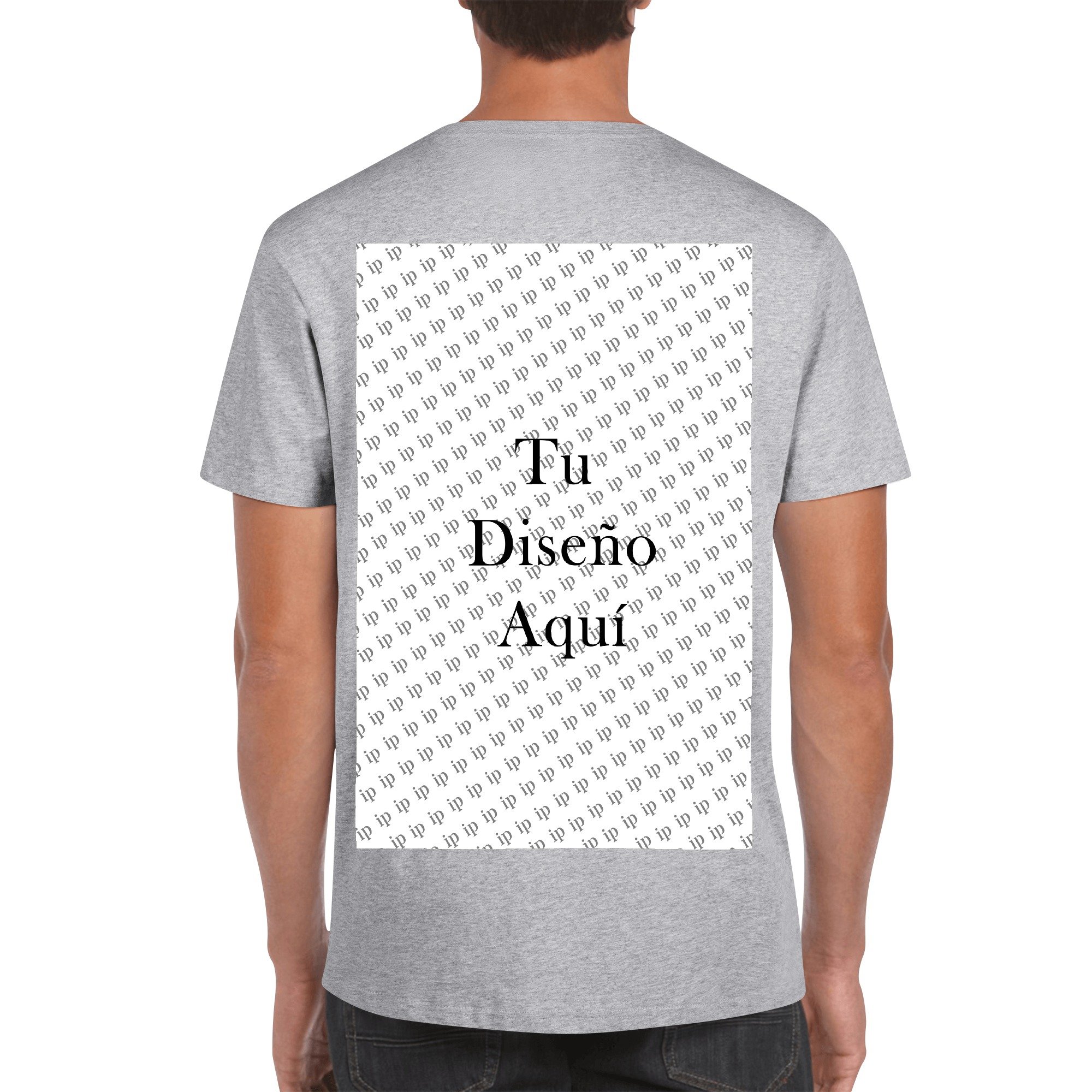 Men’s Cotton Front & Back Printing T-Shirt