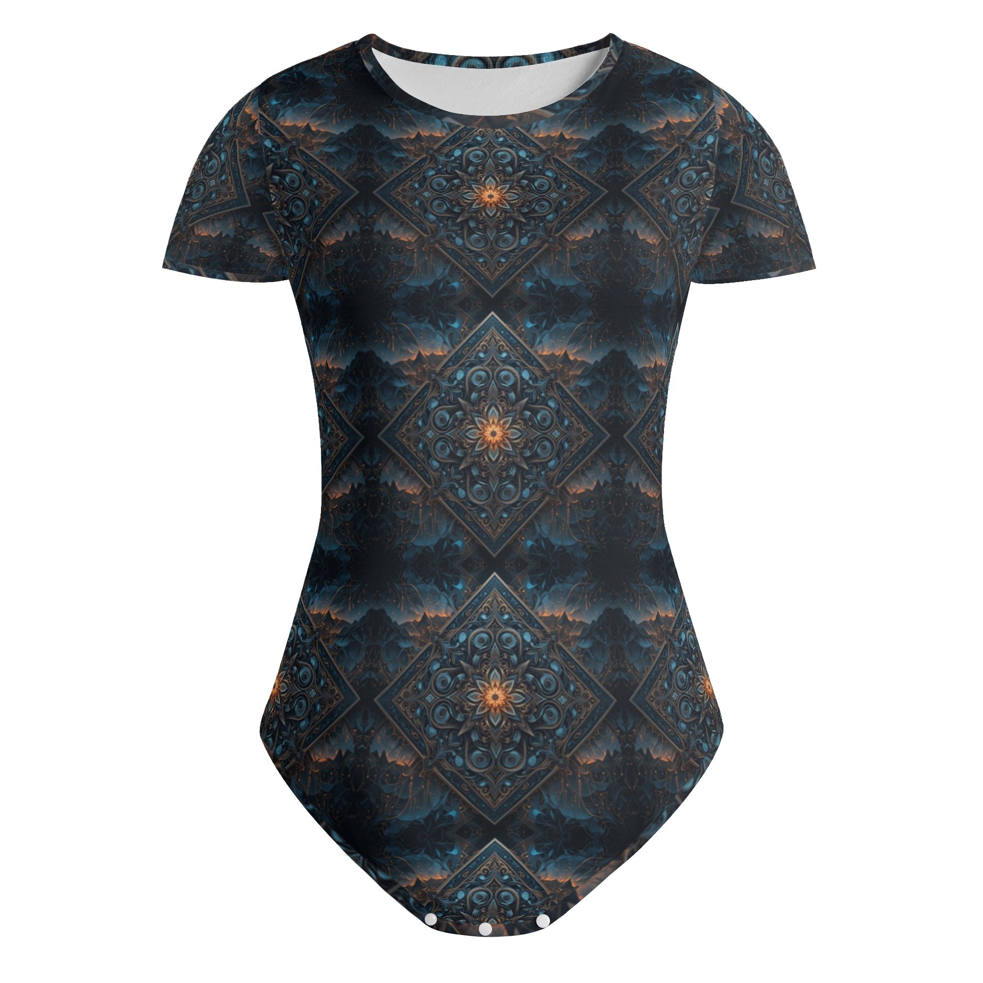 Knots short sleeve fitted bodysuit