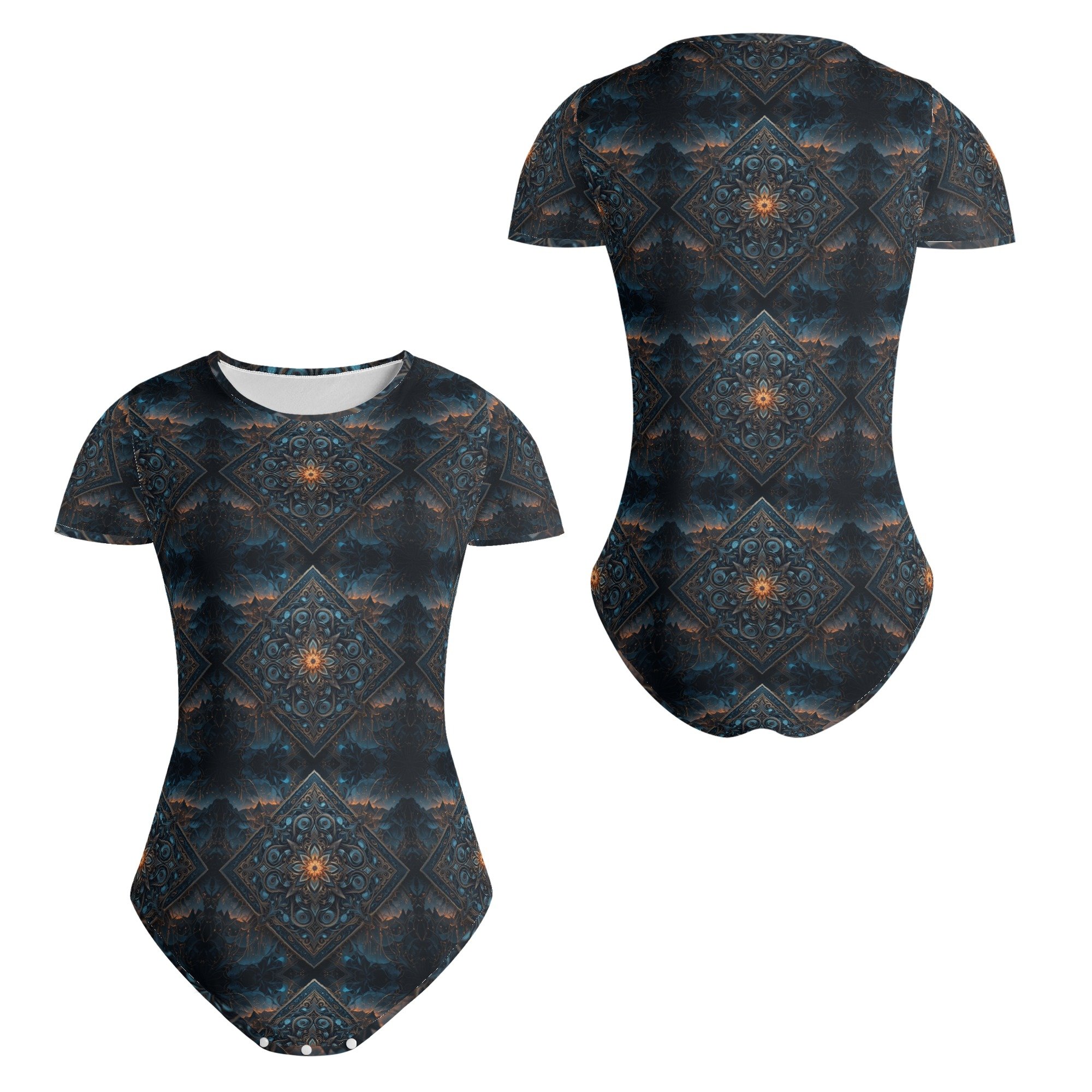Knots short sleeve fitted bodysuit