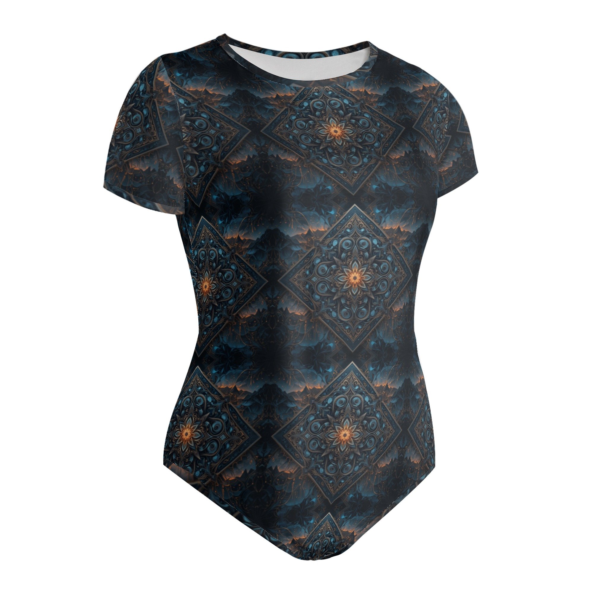 Knots short sleeve fitted bodysuit