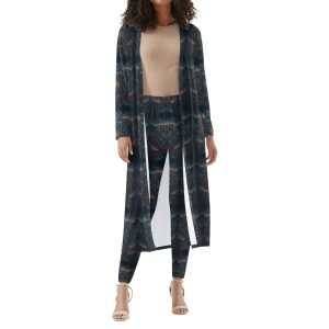 Knots Women's Long Sleeve Cardigan and Leggings Sets