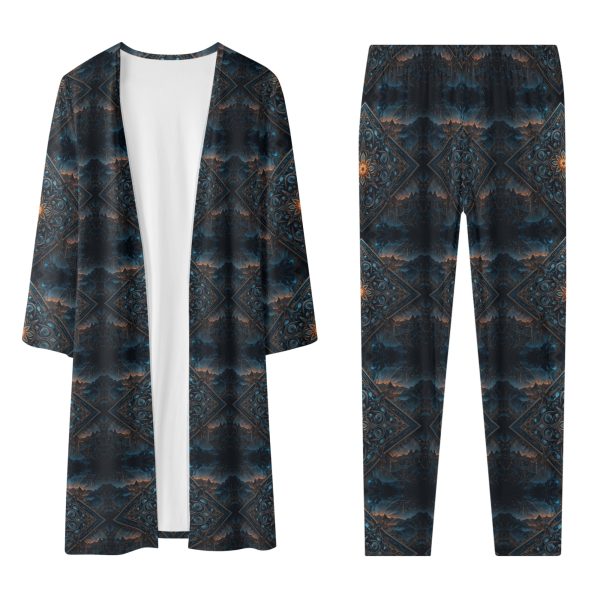 Knots Women's Long Sleeve Cardigan and Leggings Sets