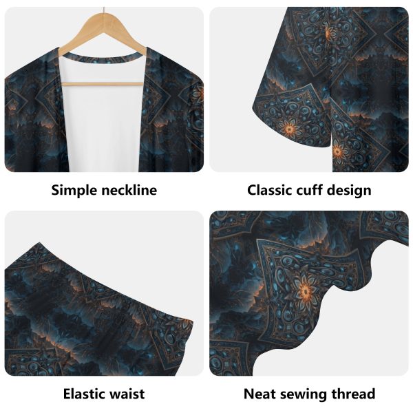 Knots Women's Long Sleeve Cardigan and Leggings Sets