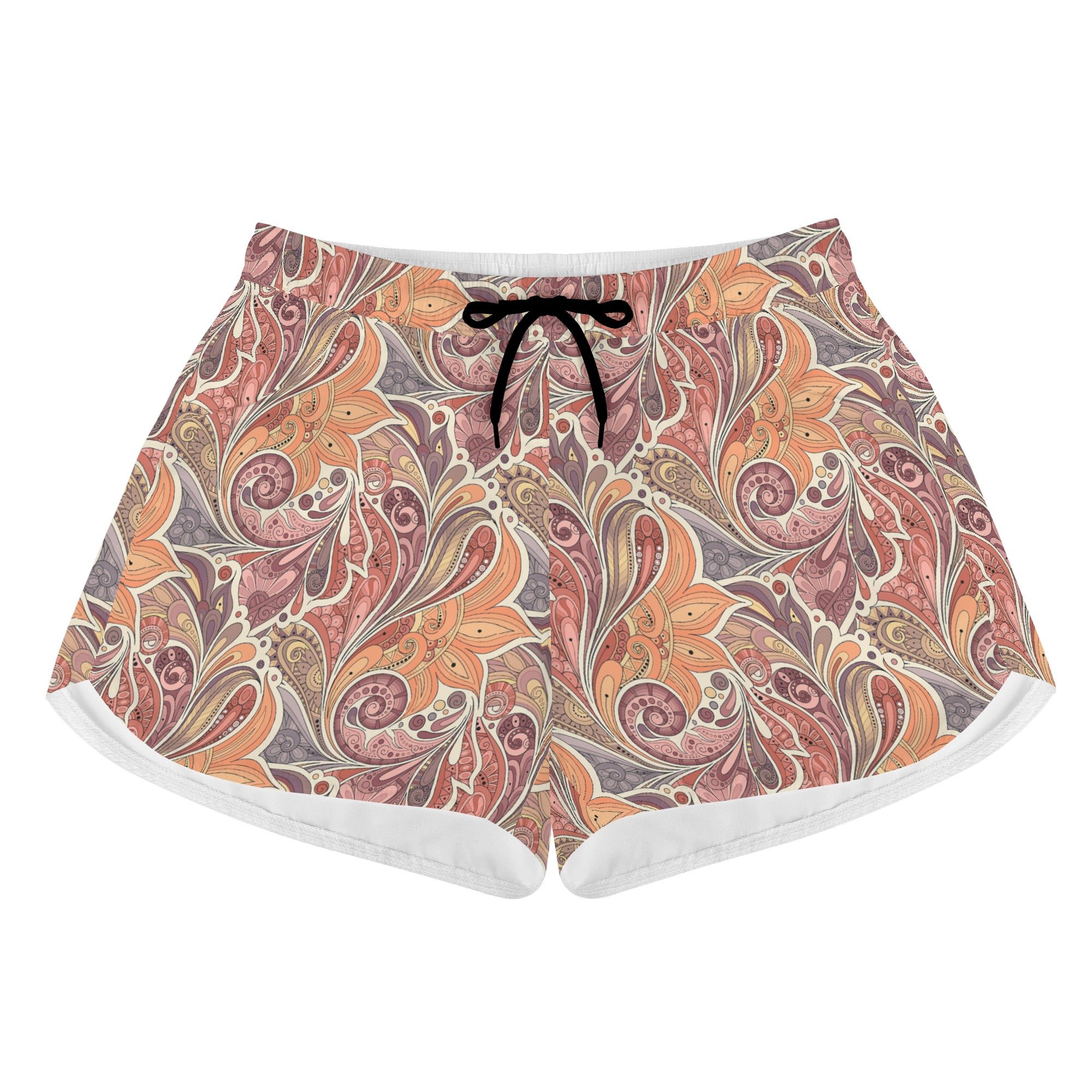 Women's boho chic casual beach shorts