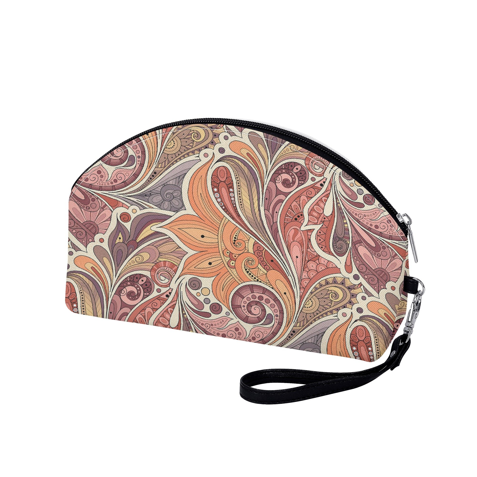 Boho Chic Curved Cosmetic Bag