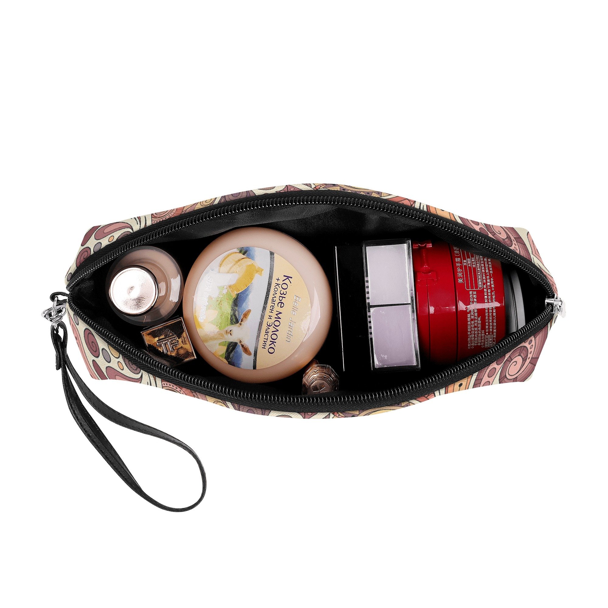 Boho Chic Curved Cosmetic Bag