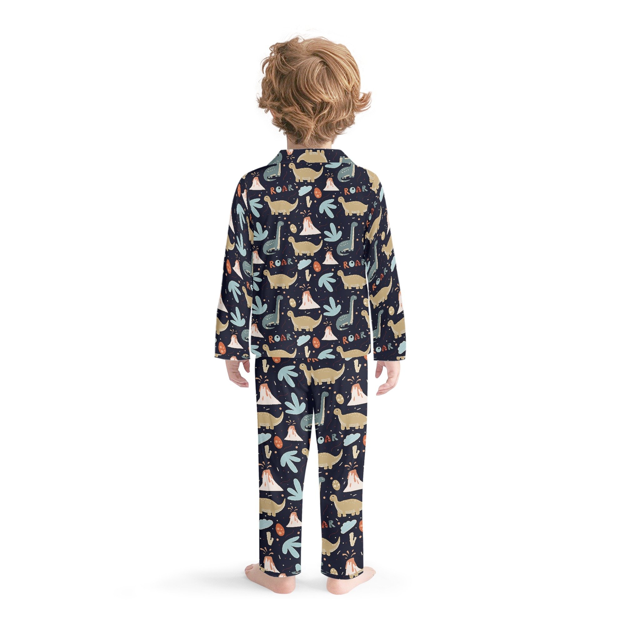 Prehistoric Kids Long Neck Design Pajama Set