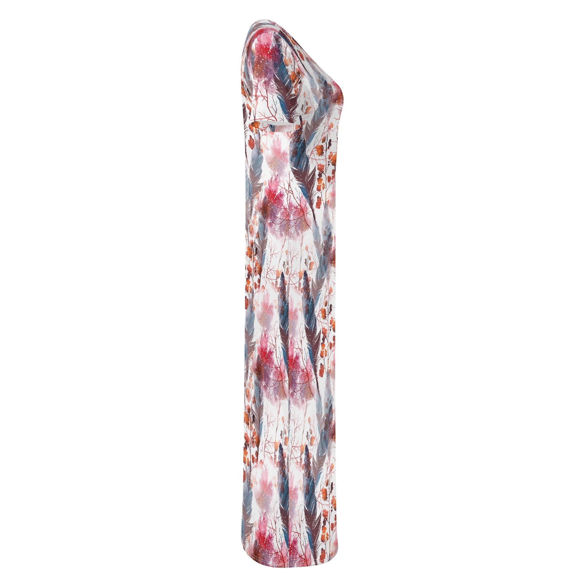 Women's Short Sleeve Casual Dress Boho Chic Long Dresses