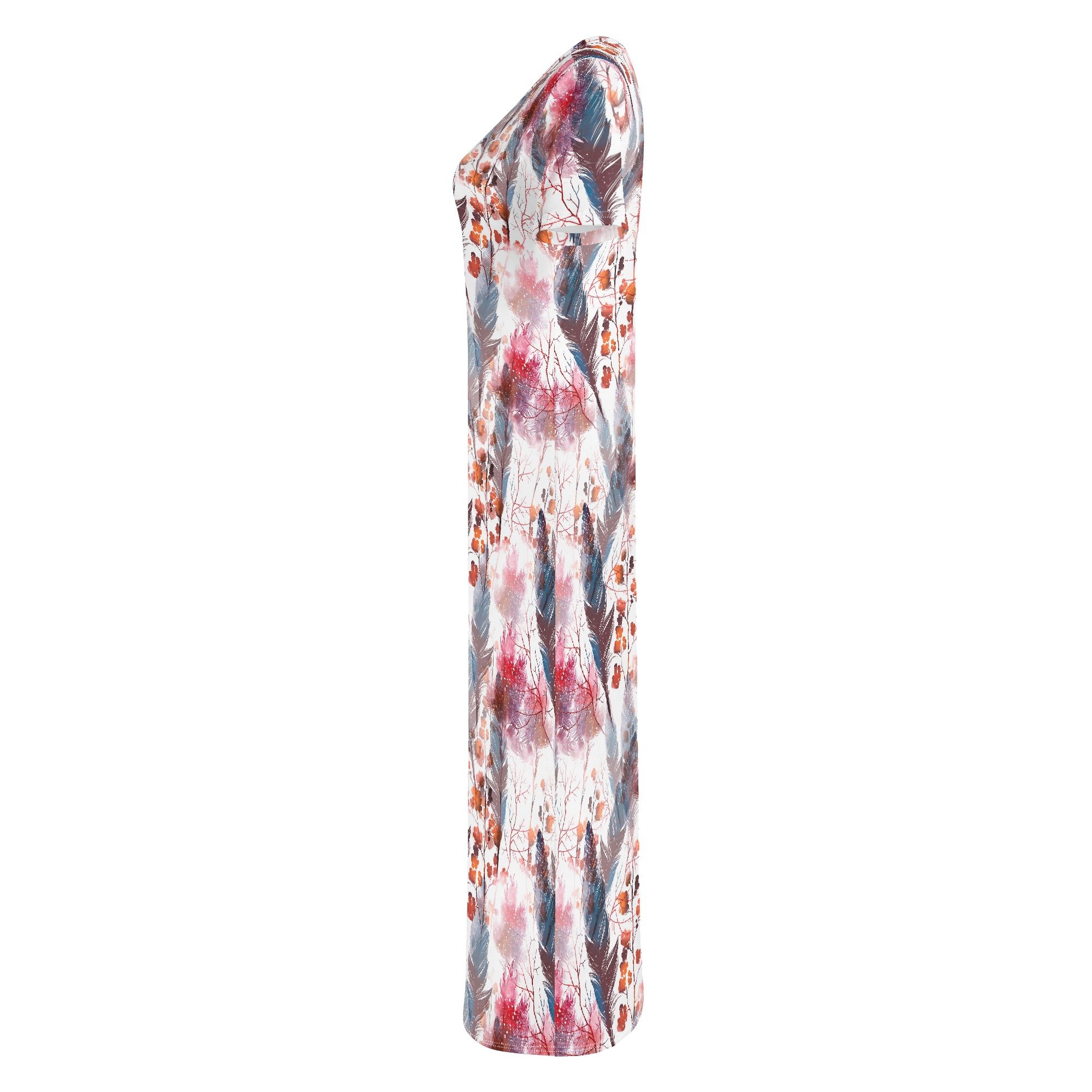 Women's Short Sleeve Casual Dress Boho Chic Long Dresses