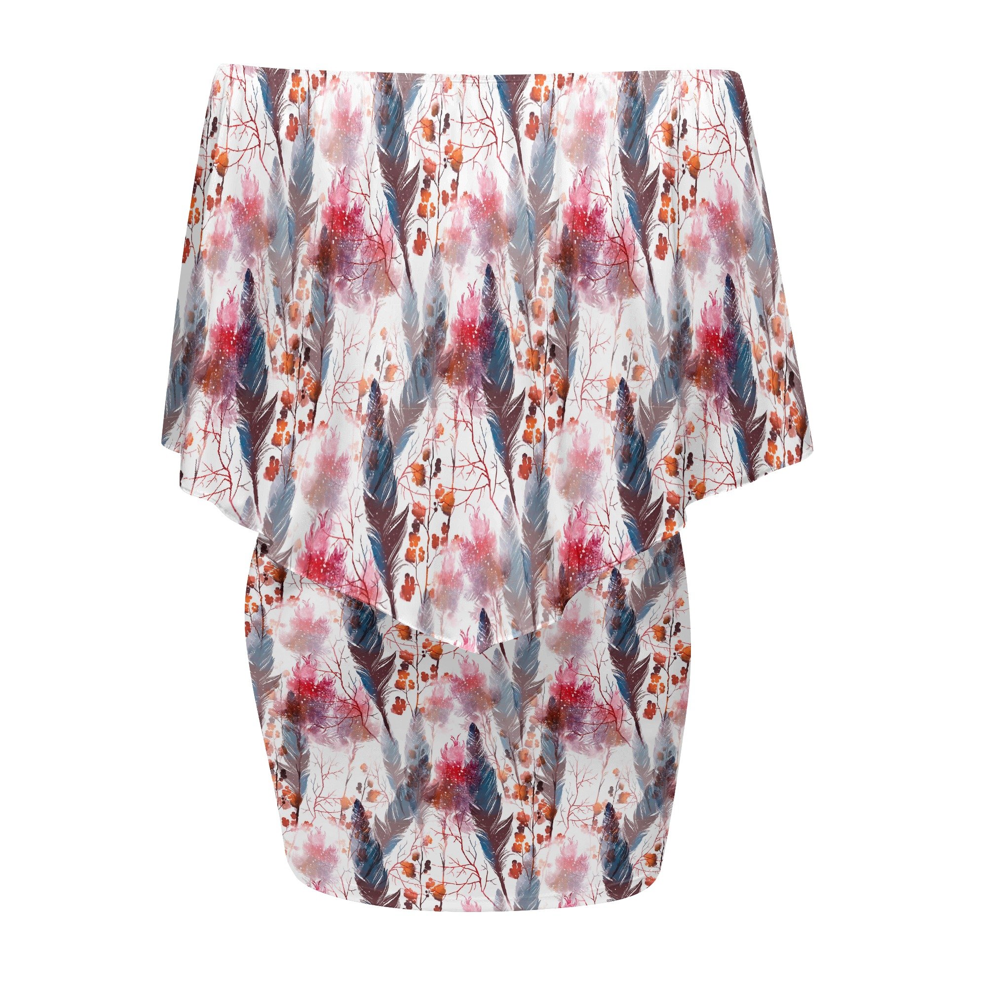 Women's Boho Chic Off Shoulder Polyester Wrap Dress