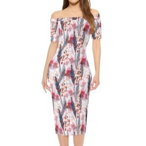 Women's Boho Chic Off Shoulder Wrap Dress