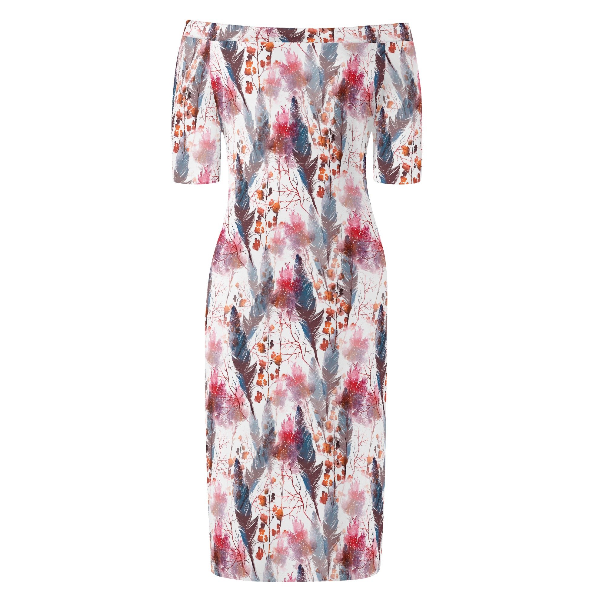 Women's Boho Chic Off Shoulder Wrap Dress