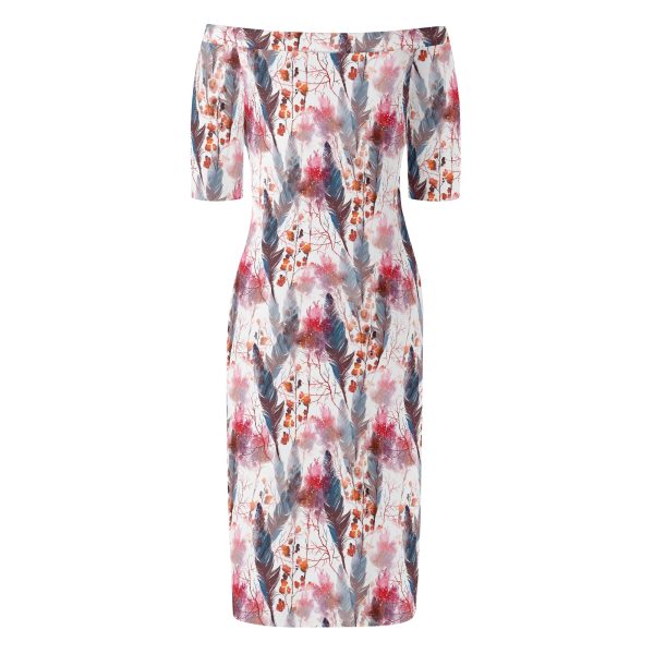 Women's Boho Chic Off Shoulder Wrap Dress