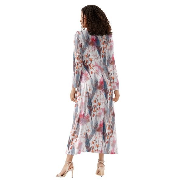 Boho Chic Women's Long Sleeve Flowy Maxi Dresses