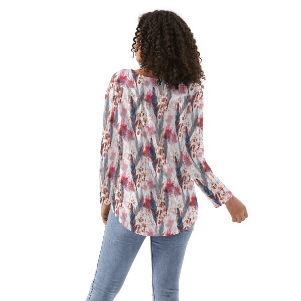 Boho Chic Women's Babydoll Neck Casual Top
