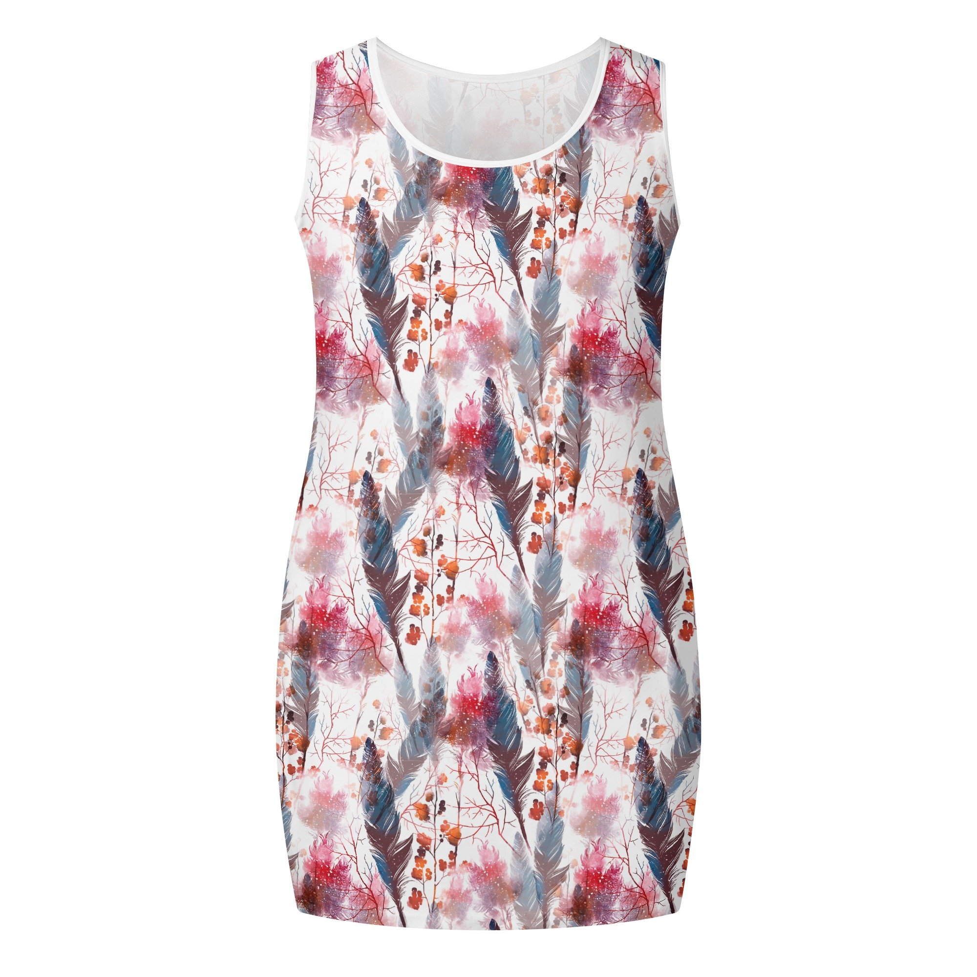 Women's Elegant Sleeveless Vest Dress Boho Chic