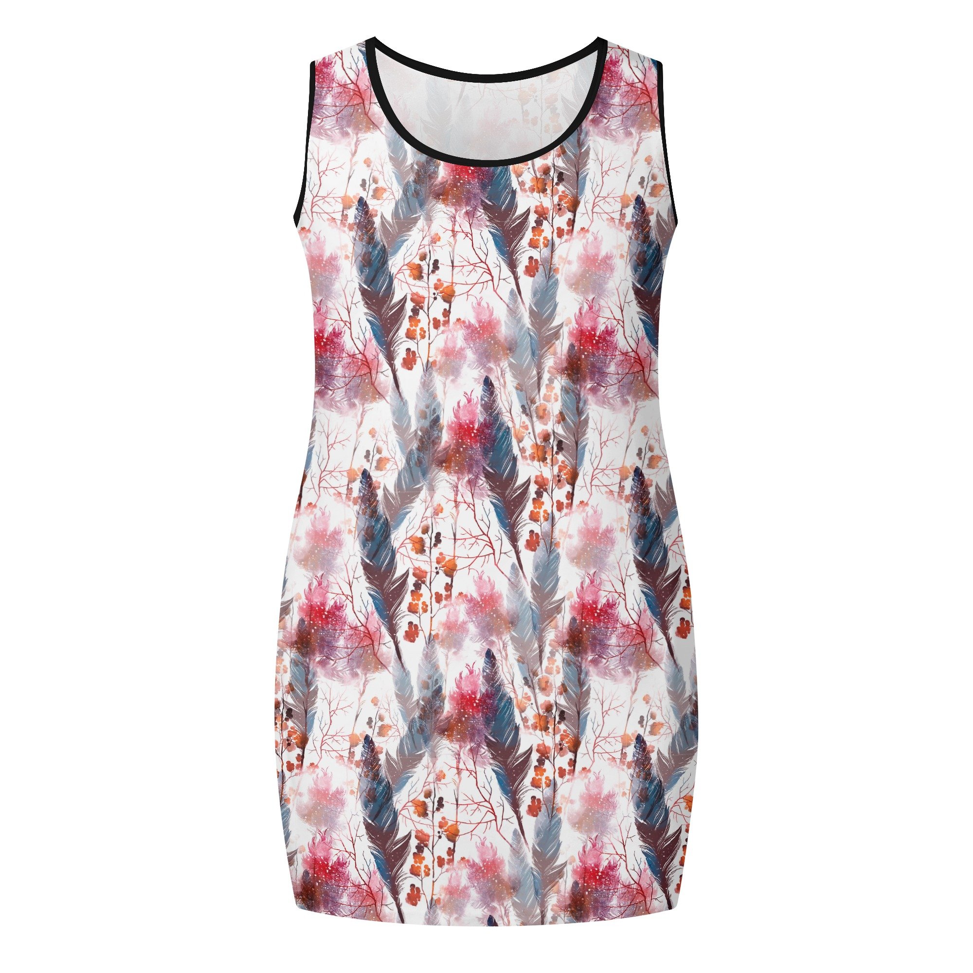 Women's Elegant Sleeveless Vest Dress Boho Chic