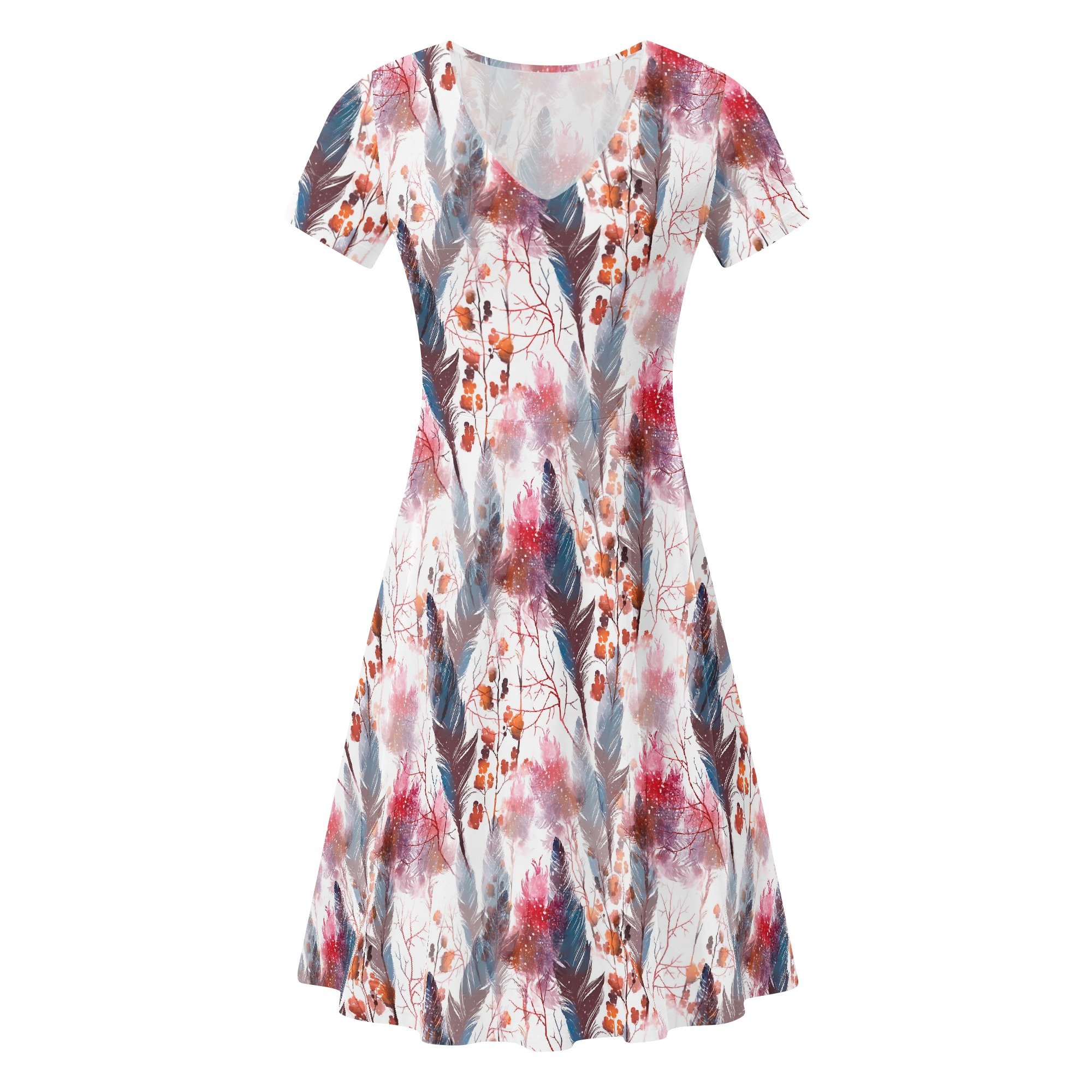 Women's Boho Chic Ruffle Hem Summer Dress