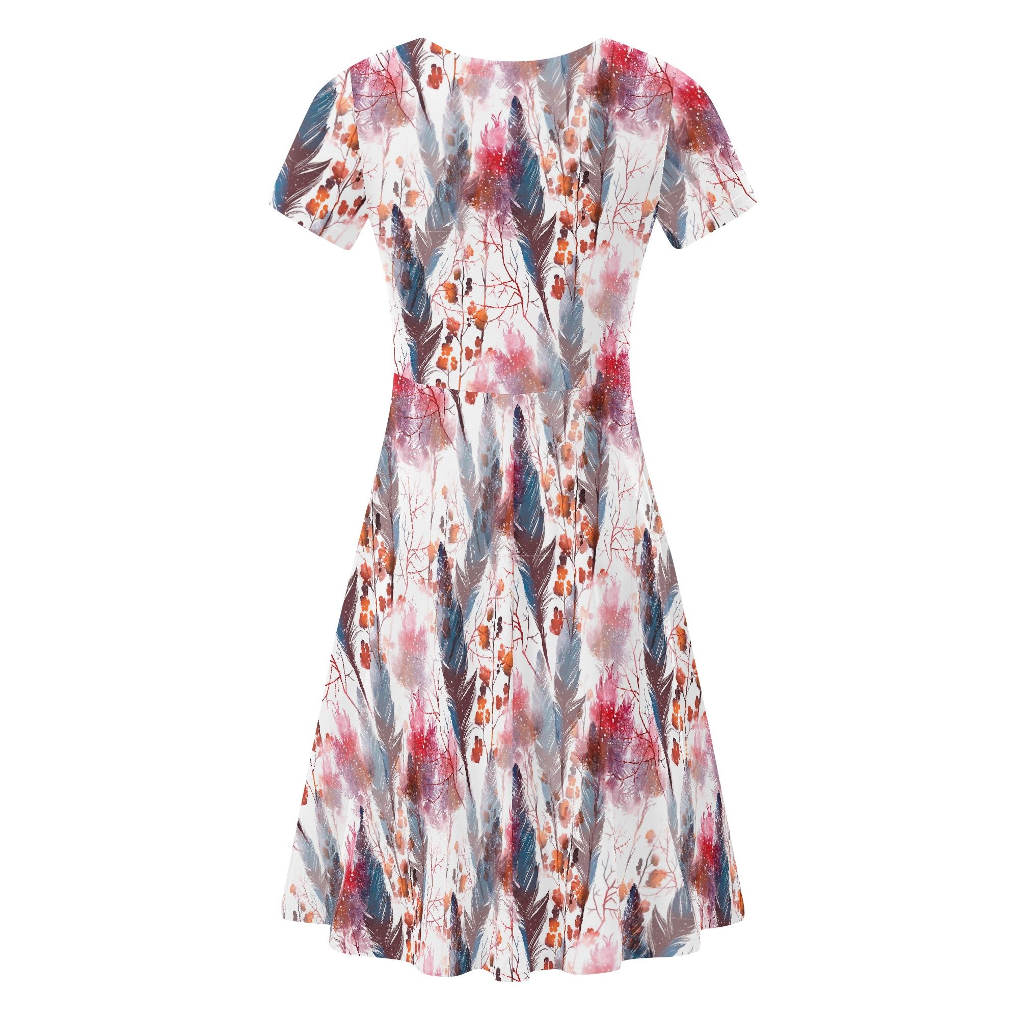 Women's Boho Chic Ruffle Hem Summer Dress