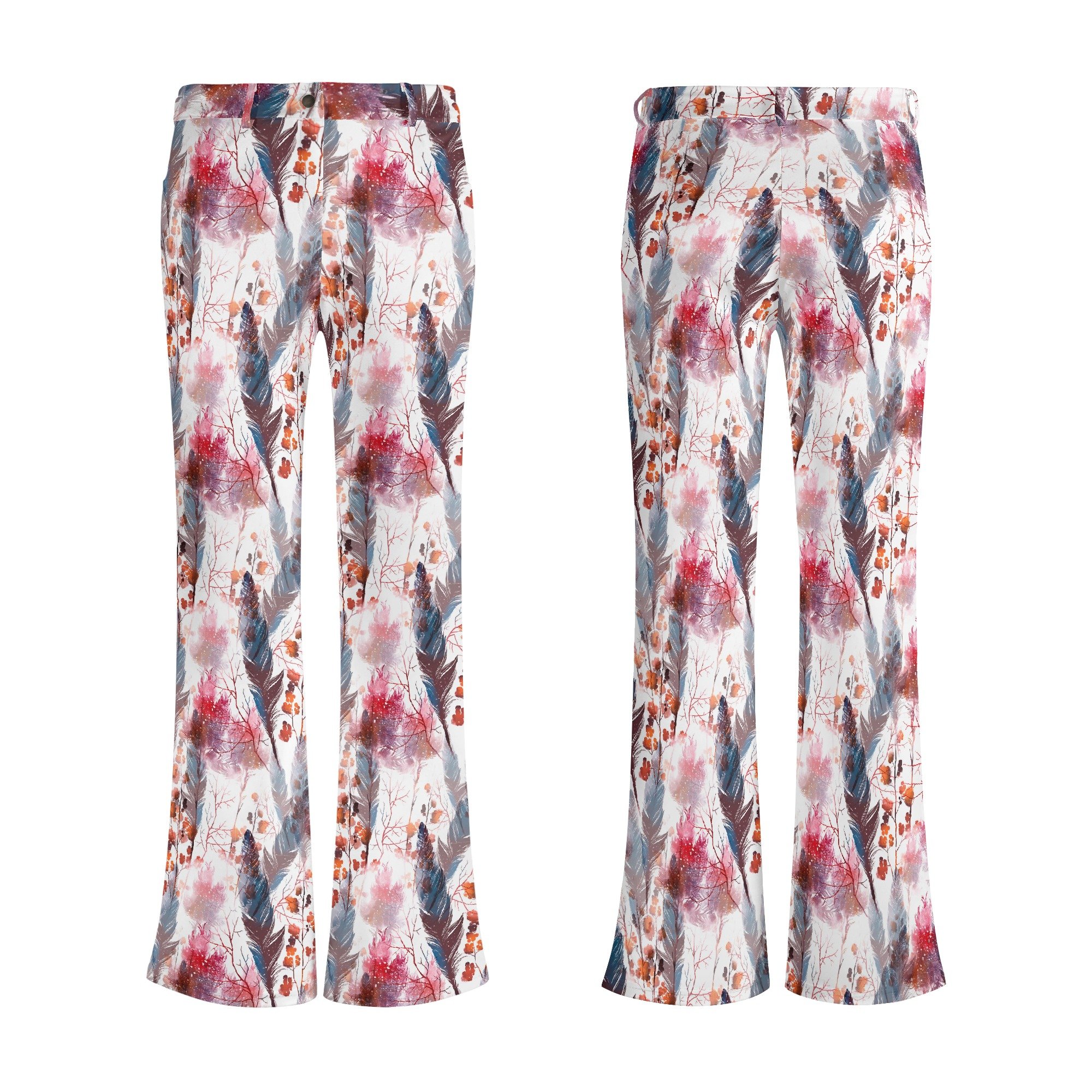 Boho Chic Women's Printed Elegant Flared Pants