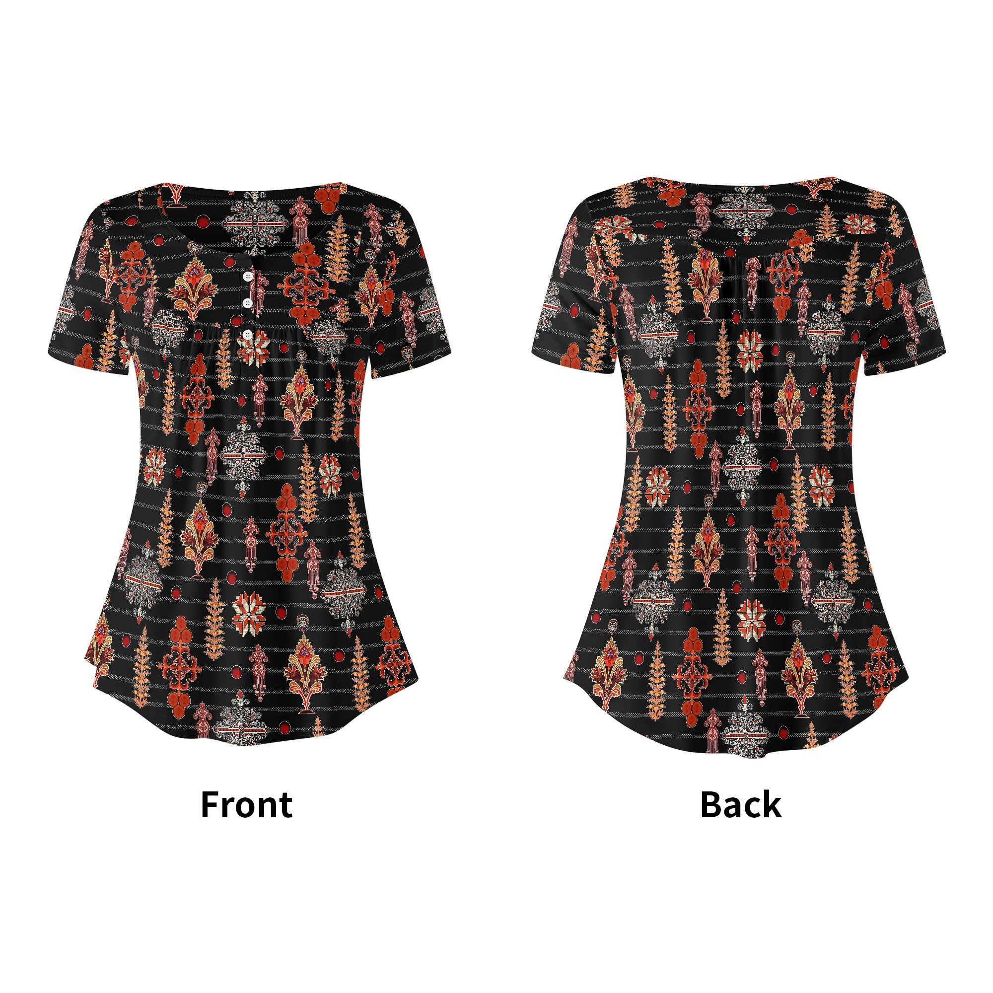 Blusa Étnica Elegancia Vintage