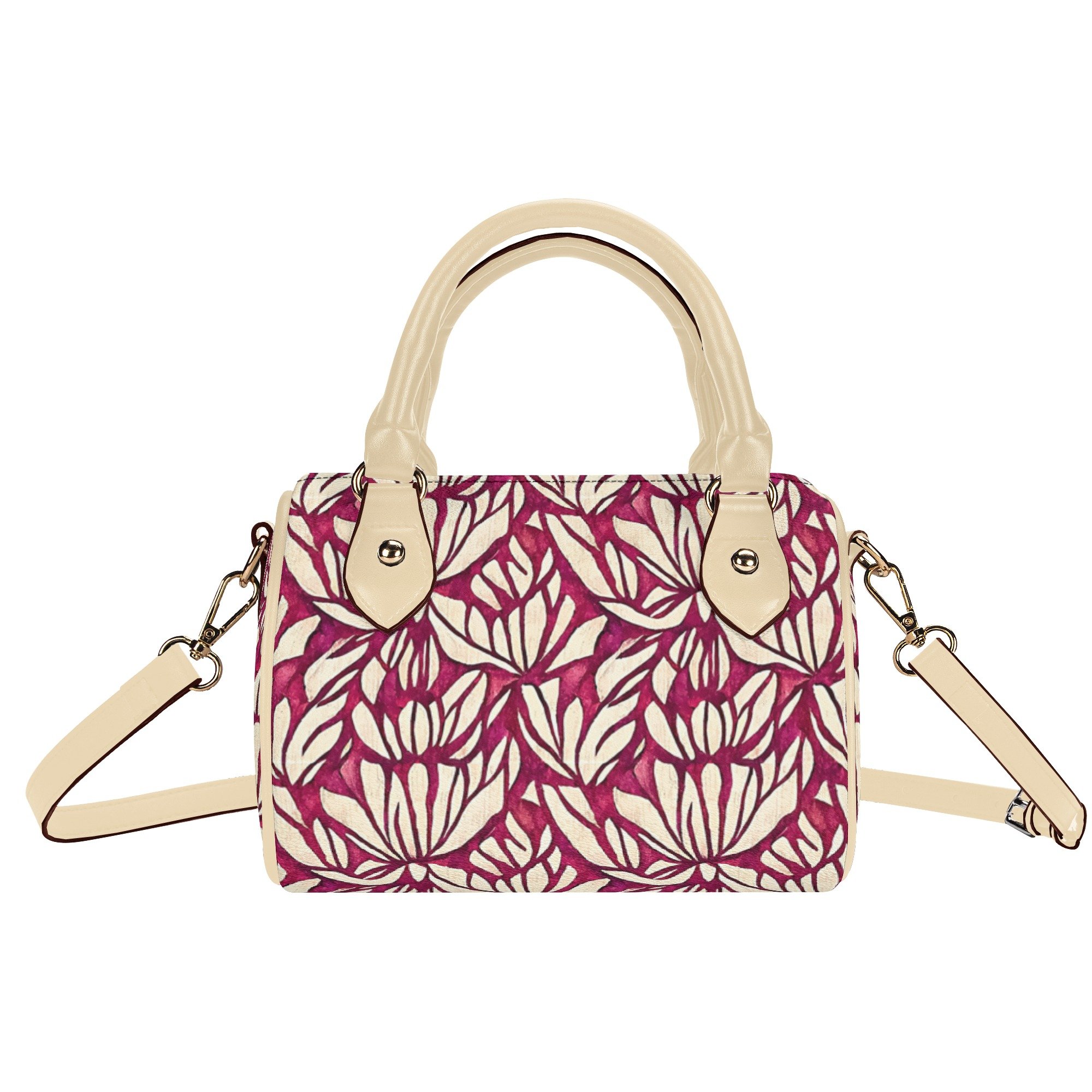 Mini Bolso de Piel Estampado Floral "Loto Chic"