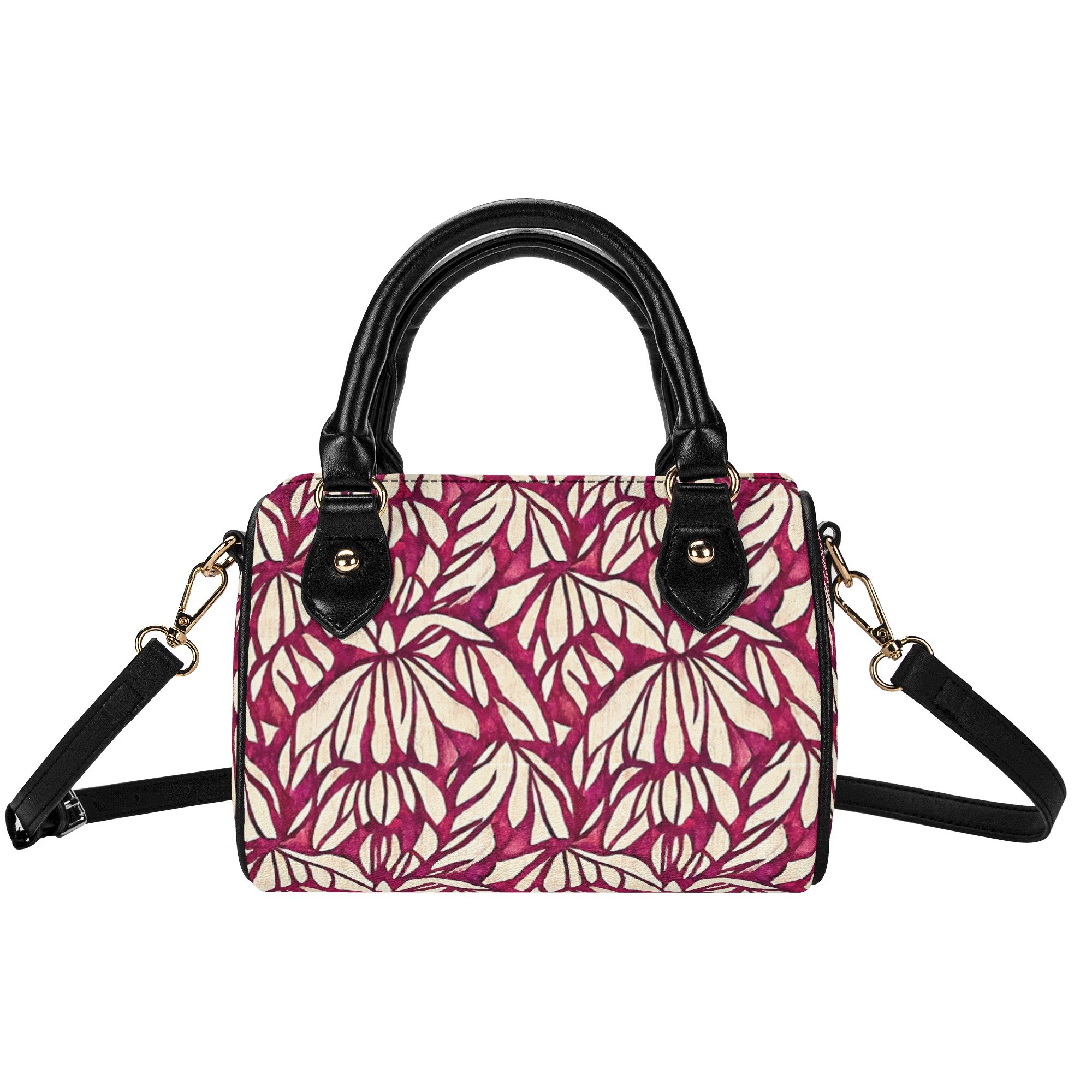 Mini Bolso de Piel Estampado Floral "Loto Chic"