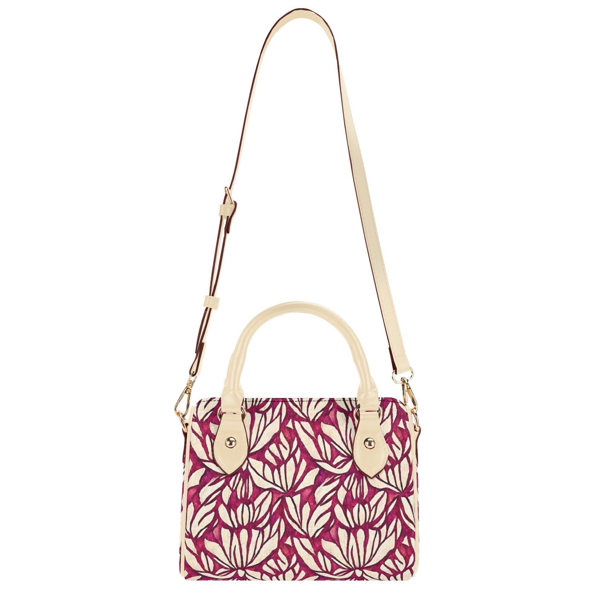 Mini Bolso de Piel Estampado Floral "Loto Chic"