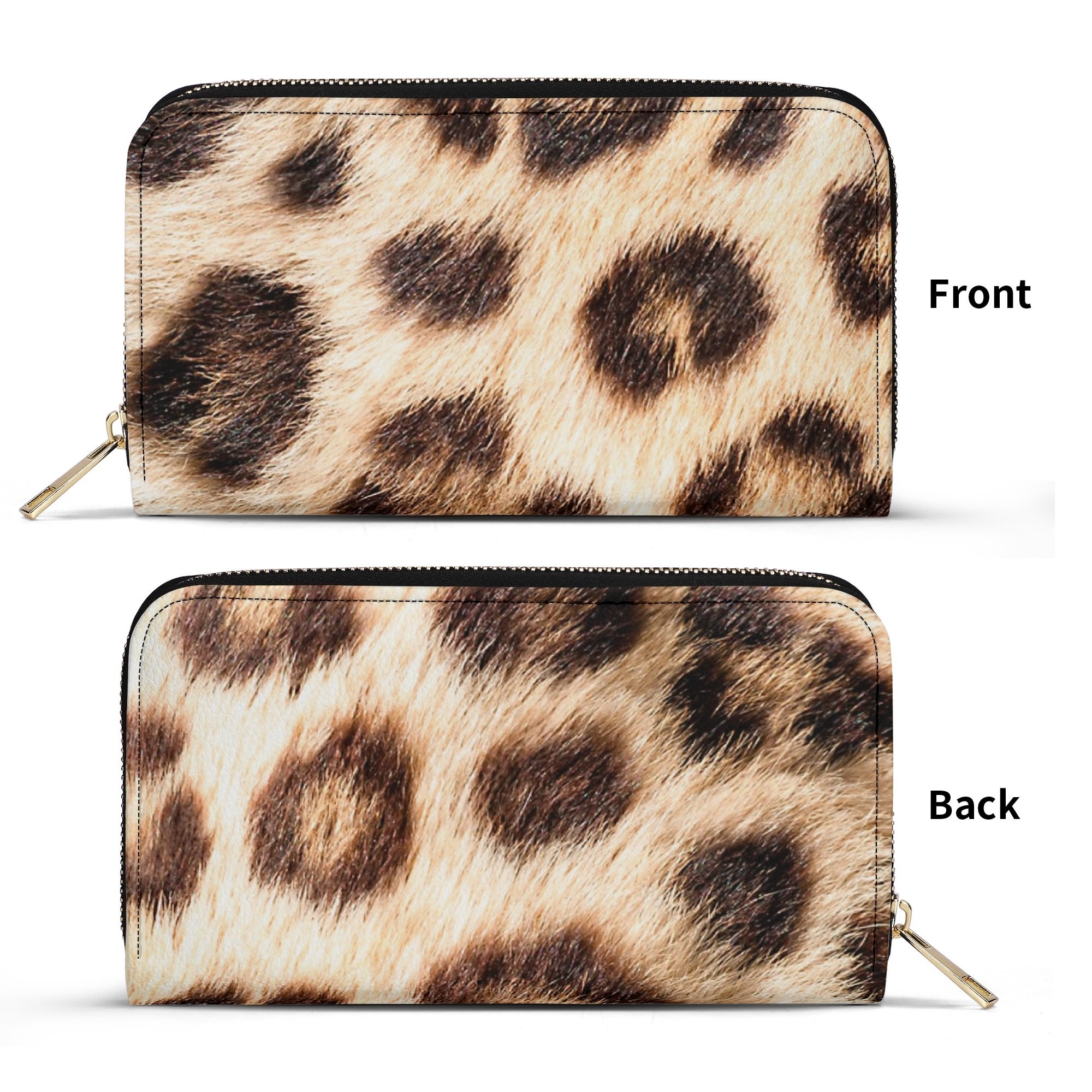 Billetera con Estampado Leopardo Chic en Cuero PU