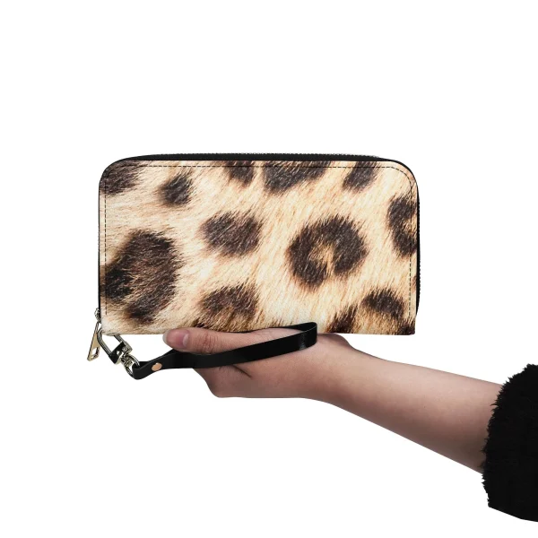 Billetera con Estampado Leopardo Chic en Cuero PU