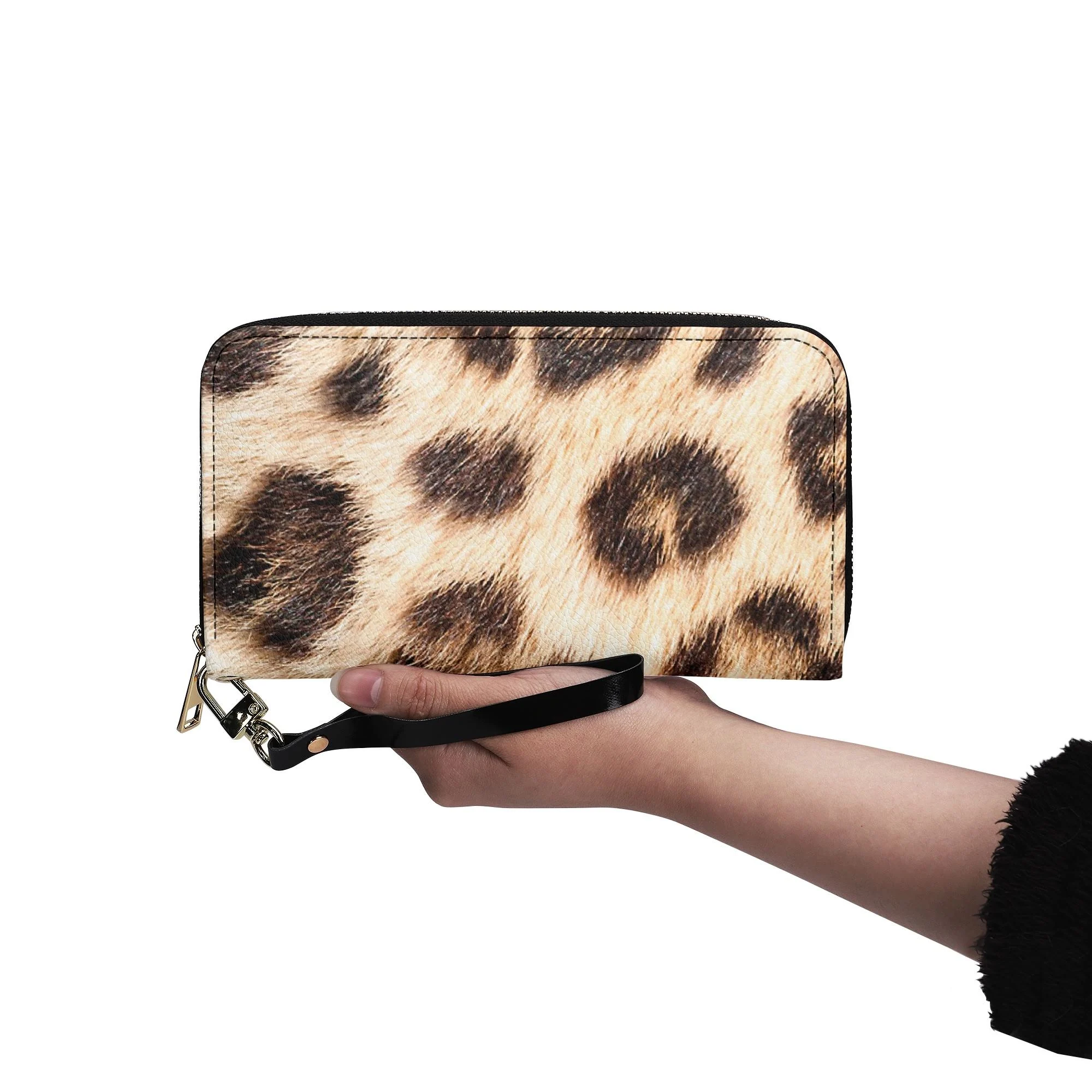 Billetera con Estampado Leopardo Chic en Cuero PU