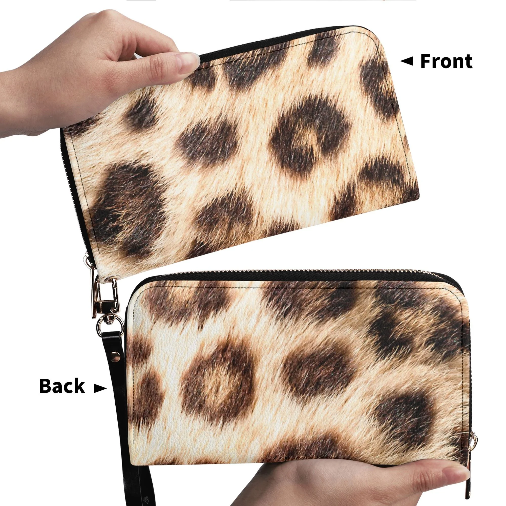 Billetera con Estampado Leopardo Chic en Cuero PU