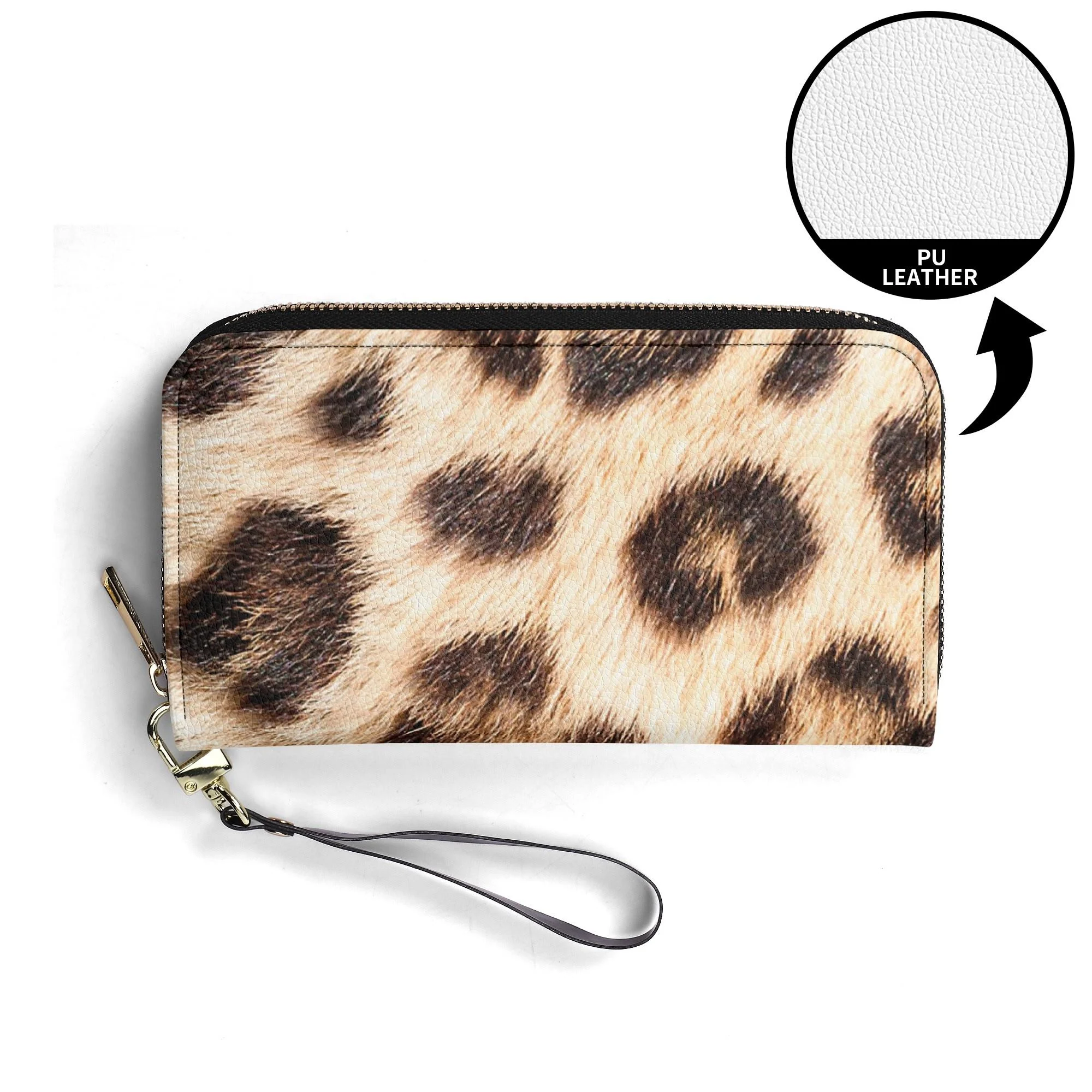 Billetera con Estampado Leopardo Chic en Cuero PU