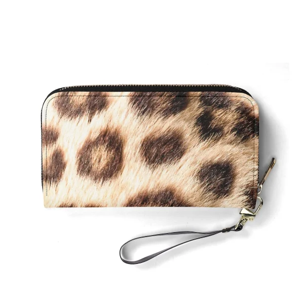 Billetera con Estampado Leopardo Chic en Cuero PU