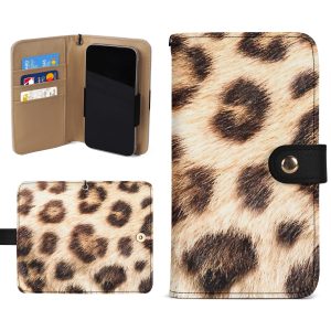 Funda Cartera Leopardo para Móvil