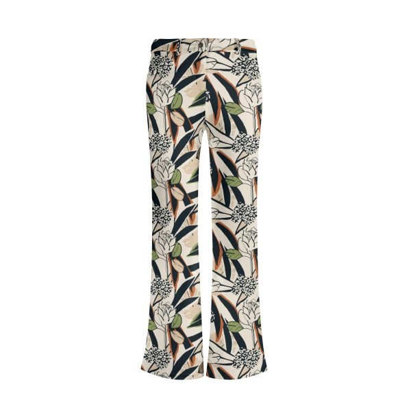 Pantalón fluido estampado botánico