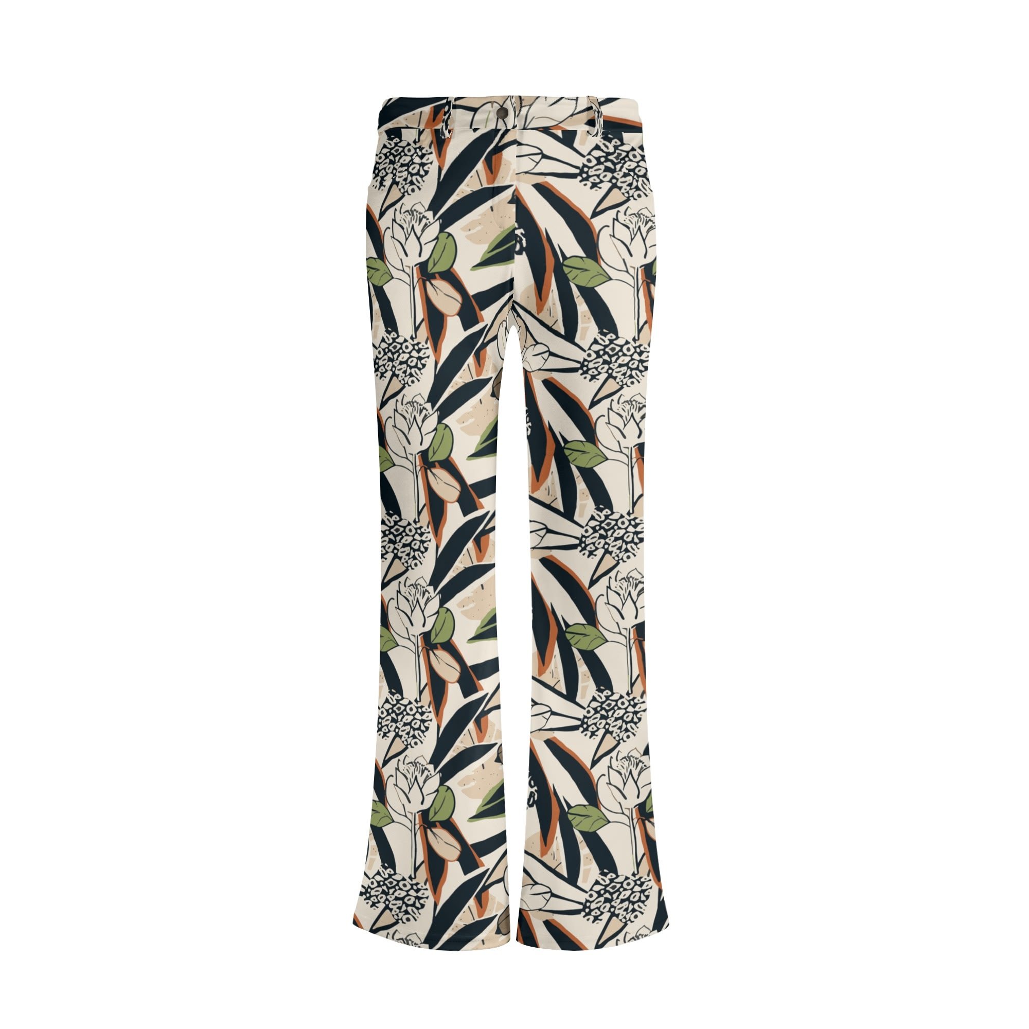 Pantalón fluido estampado botánico