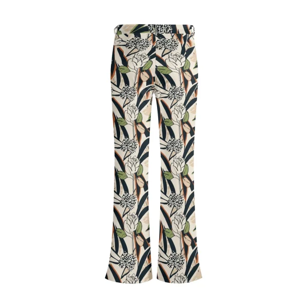 Pantalón fluido estampado botánico