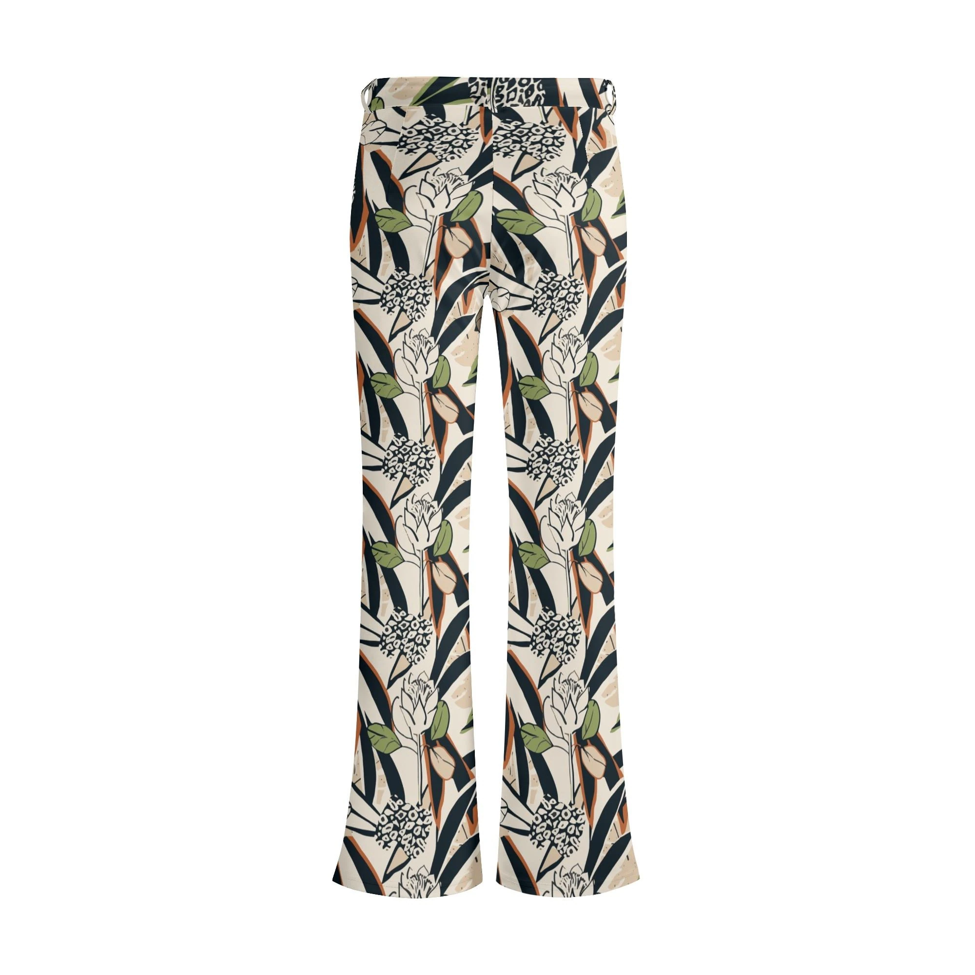 Pantalón fluido estampado botánico