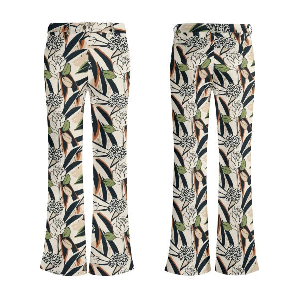 Pantalón fluido estampado botánico