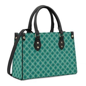 Bolso tote esmeralda geométrico