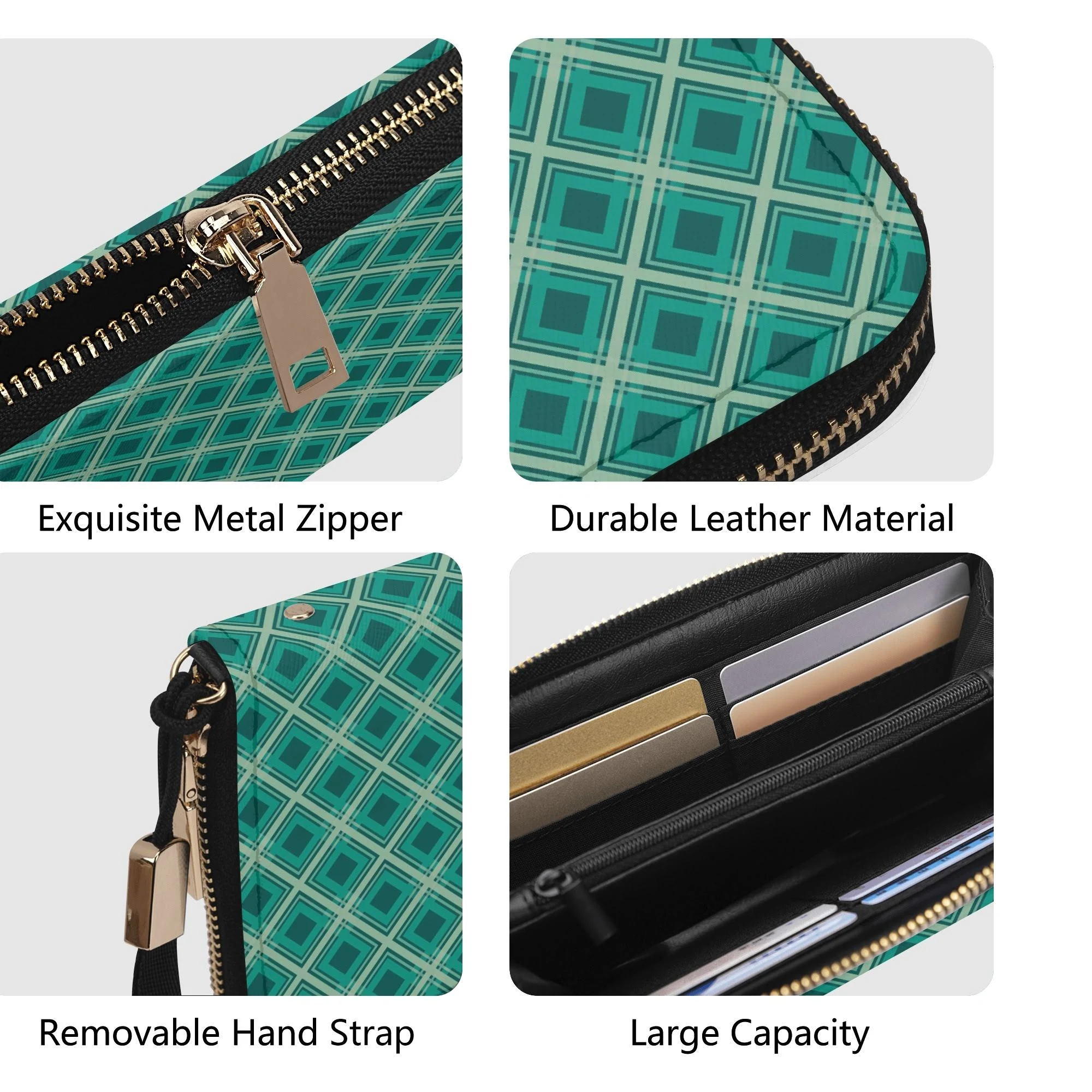 Cartera Diamantes Esmeralda