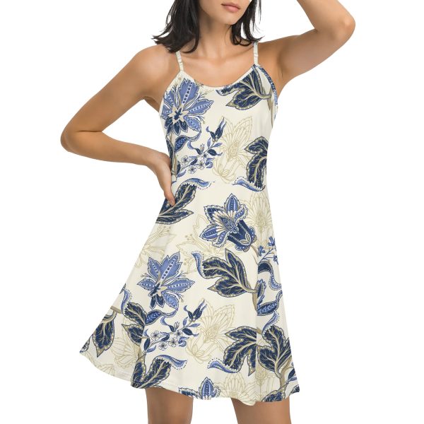 Vestido Floral Azul