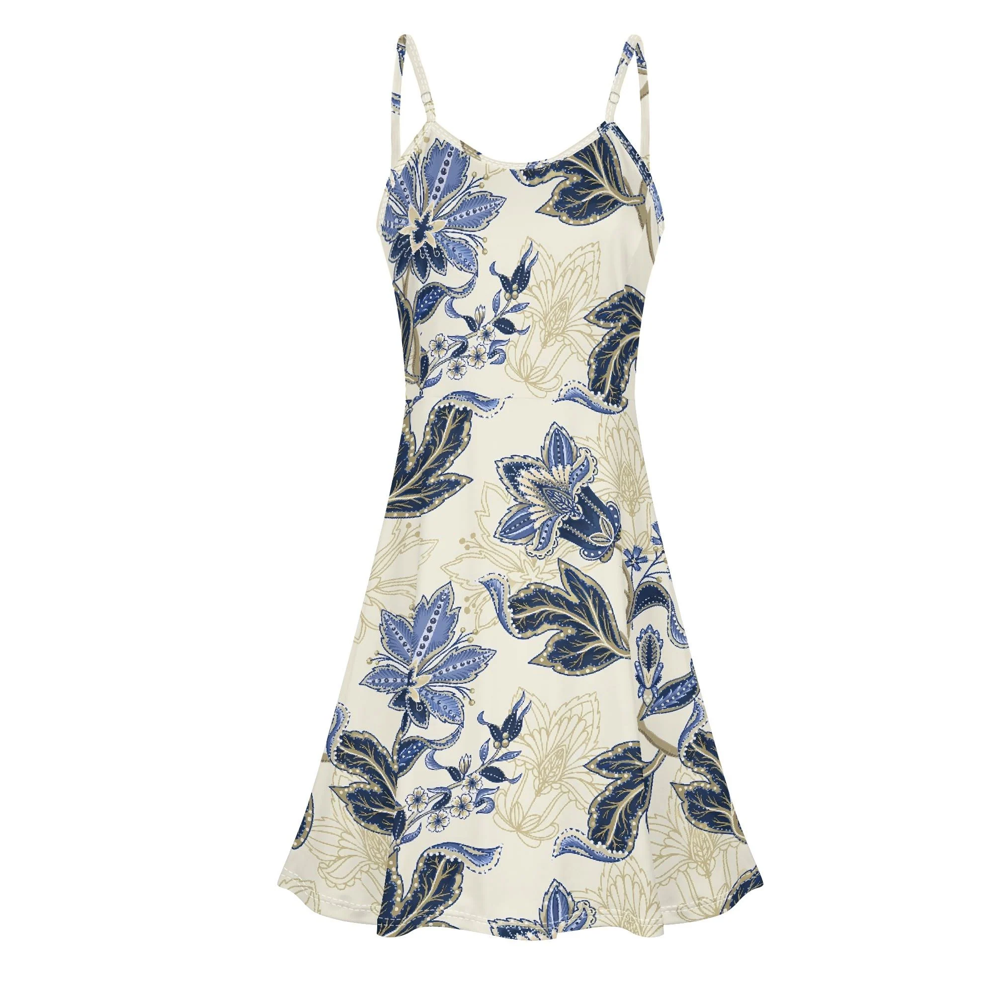 Vestido Floral Azul
