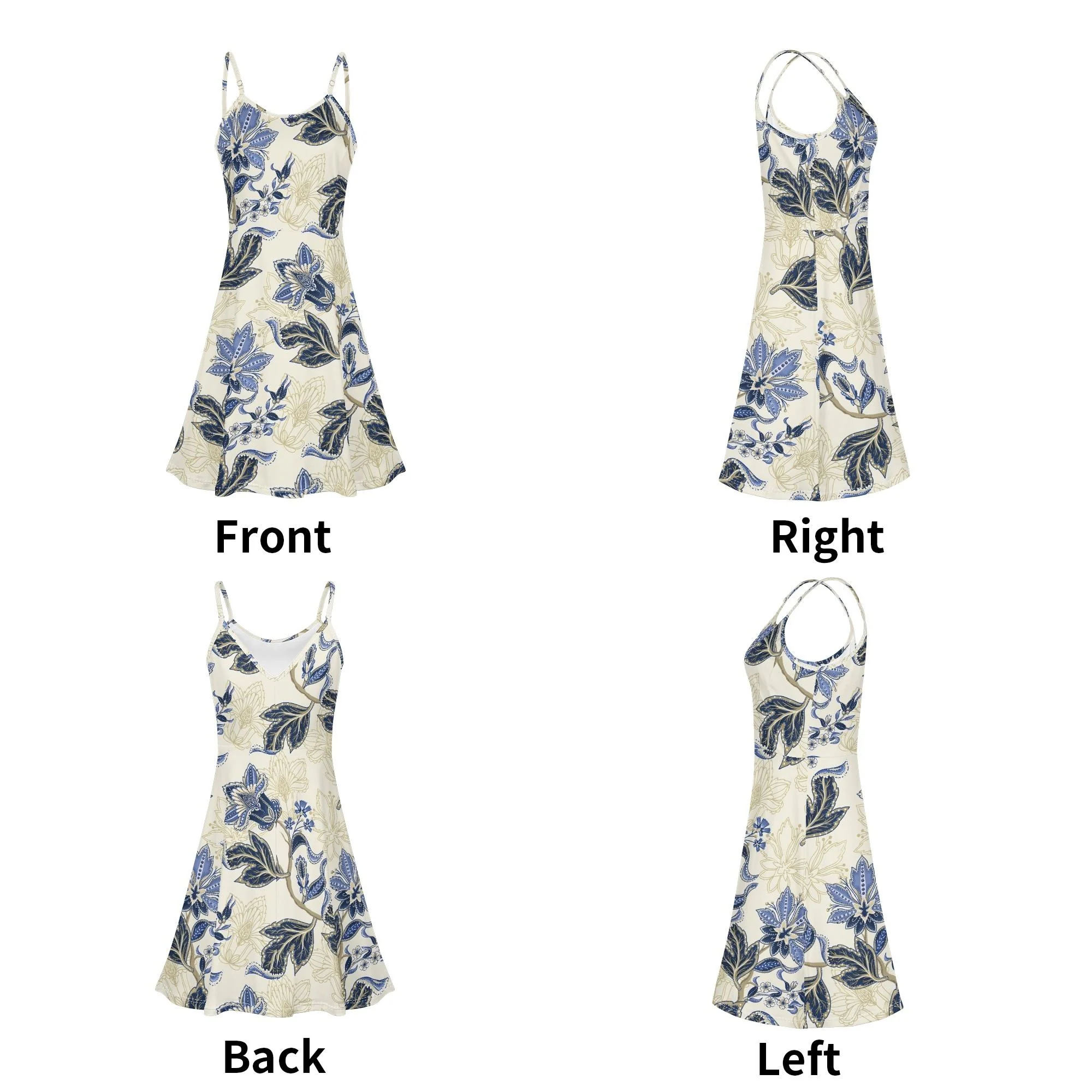 Vestido Floral Azul