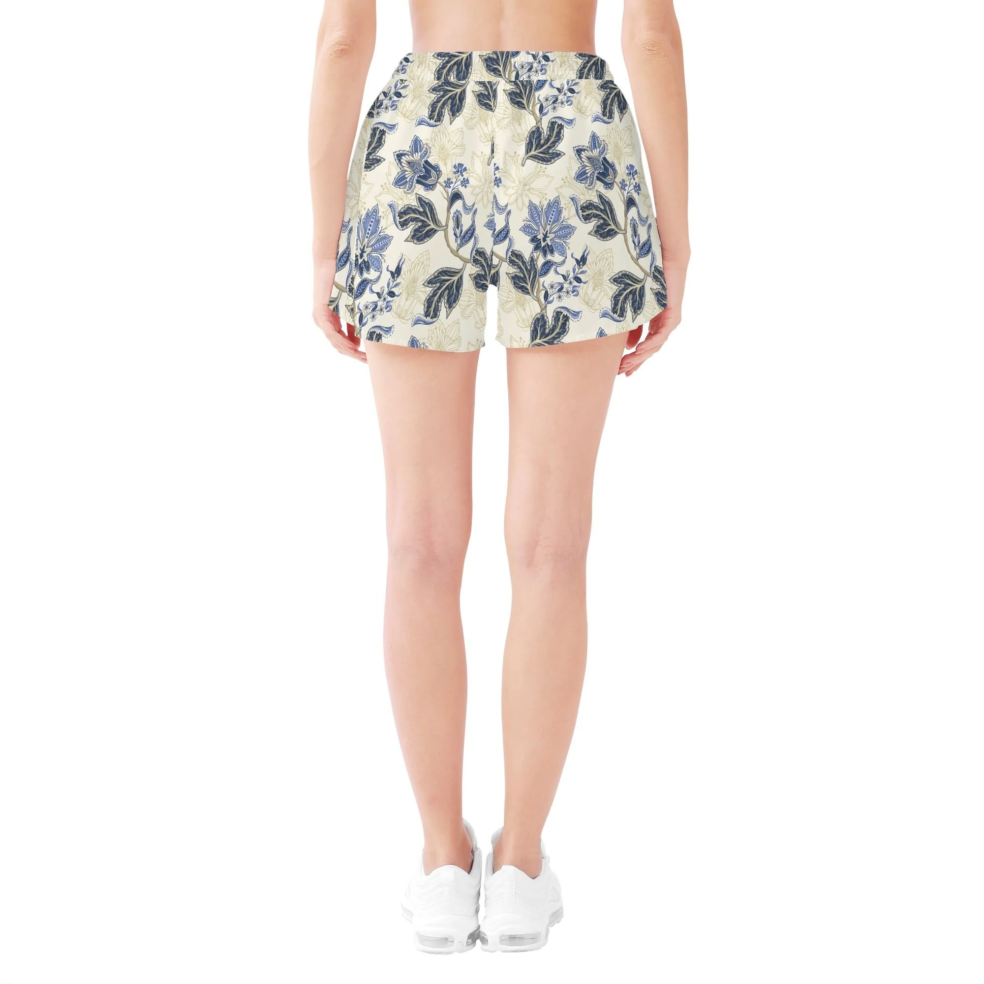 Short Floral Azul