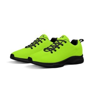Zapatillas deportivas neón con suela EVA antideslizante, ideales para correr y caminar.